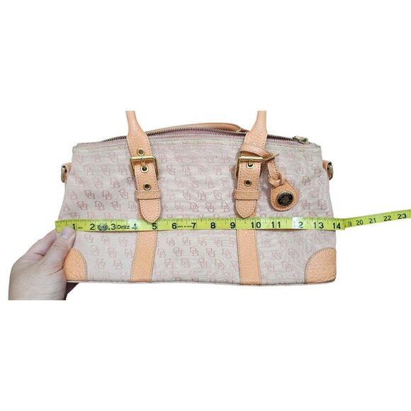 Y2K Dooney & Bourke Logo Pink Canvas Bag Purse - Picture 16 of 16